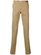 Pt01 Creased Slim-fit Trousers - Neutrals