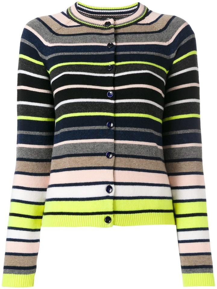 Ps By Paul Smith Striped Knit Cardigan, Women's, Size: Medium, Lambs Wool