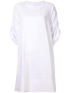 Taylor Minimize Shirt Dress - White