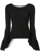 Milly Frill Sleeve Jumper - Black