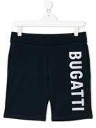 Bugatti Kids Teen Logo Printed Shorts - Blue