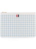 Thom Browne - Check Clutch Bag - Women - Calf Leather - One Size, White, Calf Leather