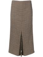 Victoria Beckham Fitted Tweed Skirt - Black