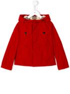 Burberry Kids Hooded Jacket, Boy's, Size: 7 Yrs, Red