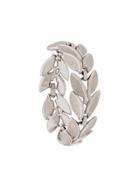 Susan Caplan Vintage 1960s Trifari Laurel Bracelet - Silver