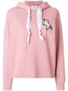 Forte Dei Marmi Couture Unicorn Patch Hoodie - Pink & Purple