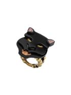 Gucci Panther Head Ring - Black