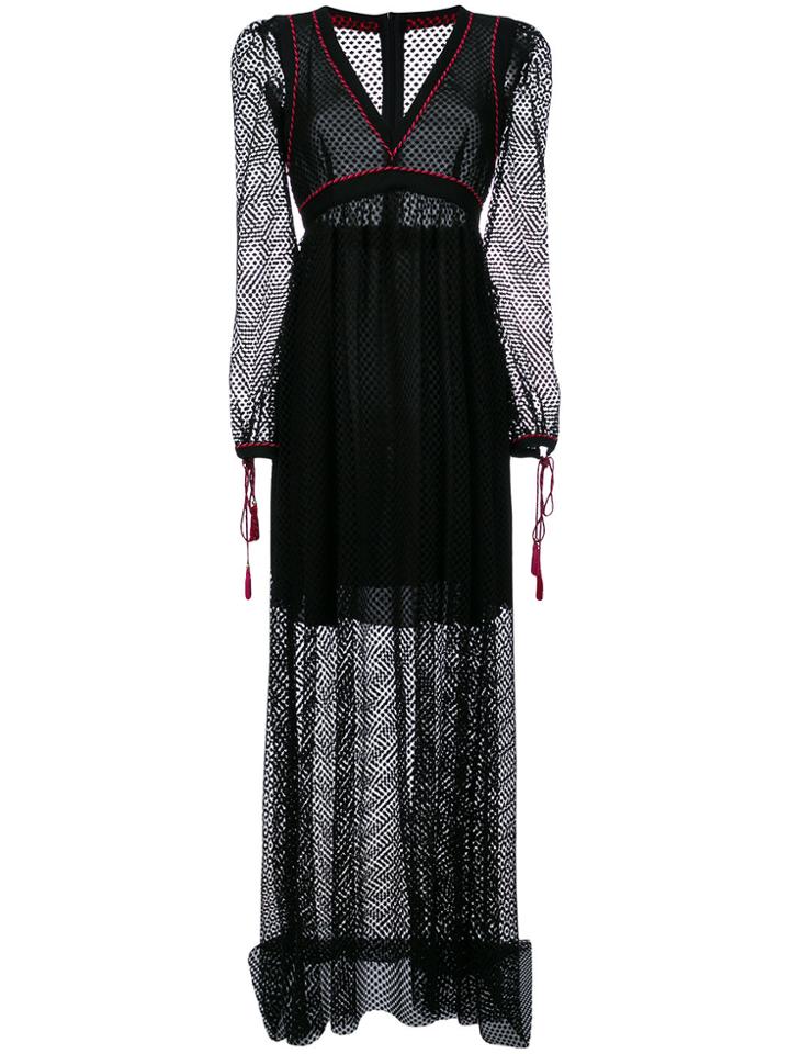 Philosophy Di Lorenzo Serafini Long Flared Dress - Black