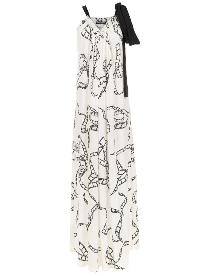 Reinaldo Lourenço Long Silk Dress - White