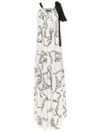 Reinaldo Lourenço Long Silk Dress - White
