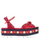 Gucci Strappy Sandals - Red