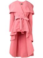 Elisabetta Franchi Belted High-low Jacket - Pink