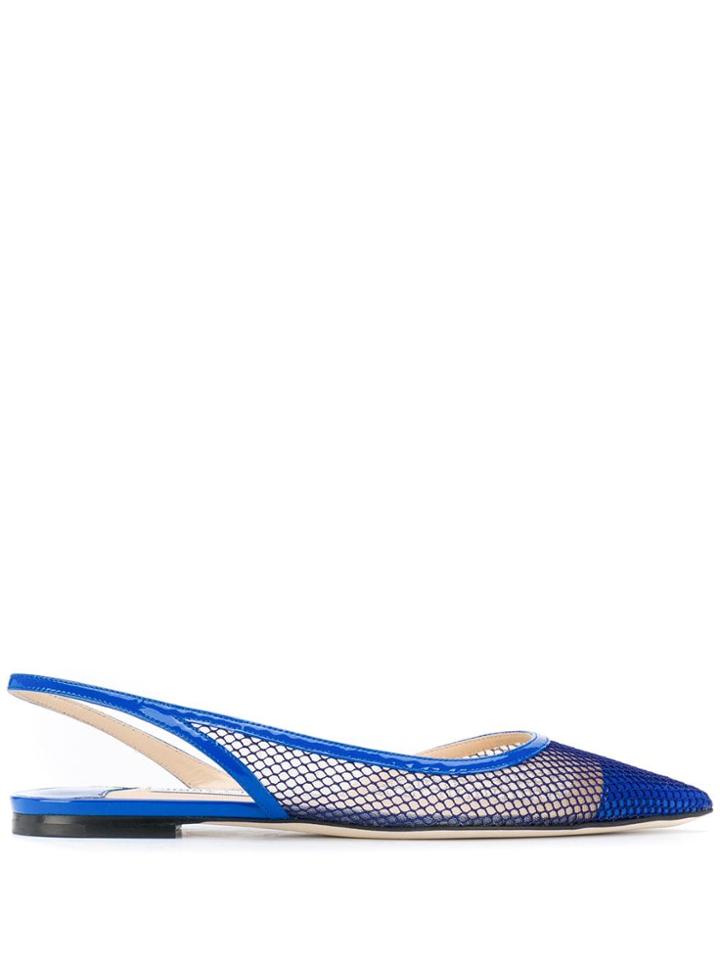 Jimmy Choo Fetto Flats - Blue