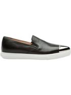 Miu Miu Pointed Toe Slip-on Sneakers - Black