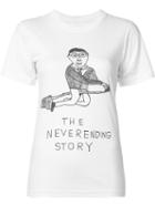 Unfortunate Portrait 'the Never-ending Story' T-shirt, Women's, Size: Xs, White, Cotton