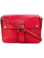 Moschino D-ring Strap Satchel - Red