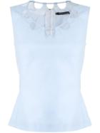 Reinaldo Lourenço Cut Out Details Blouse - Blue