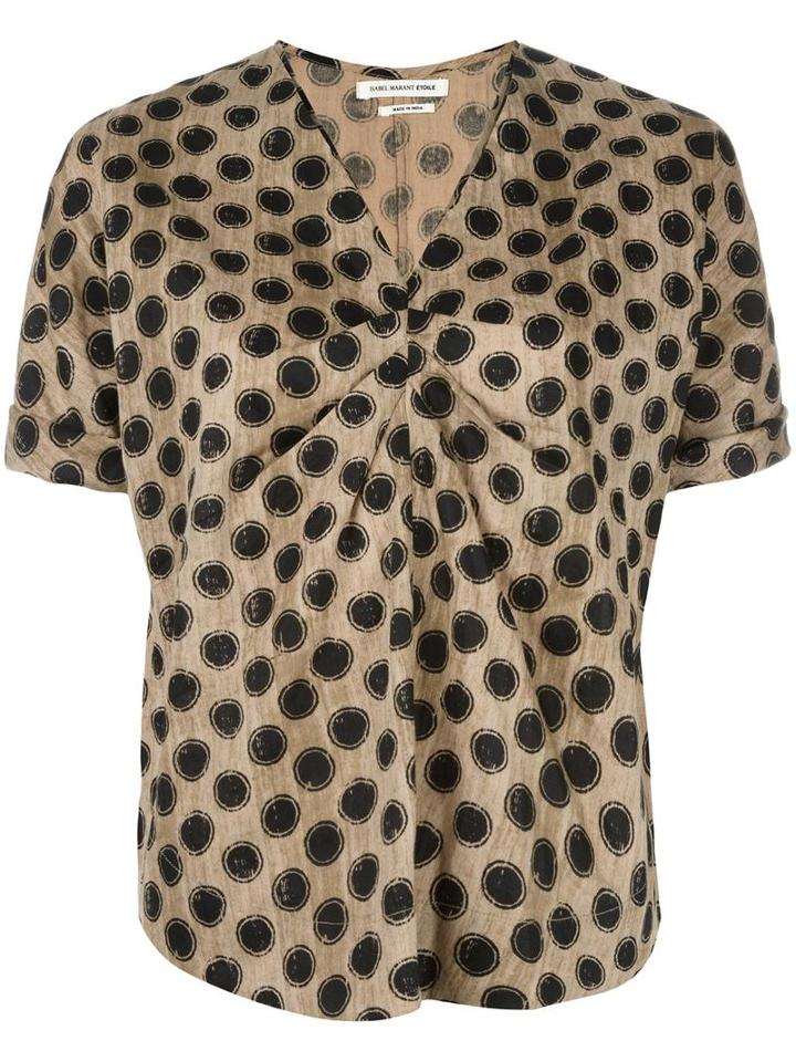 Isabel Marant Étoile Jarvis Blouse, Size: 42, Nude/neutrals, Cotton