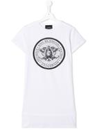 John Richmond Junior High Low Hem Logo T-shirt - White