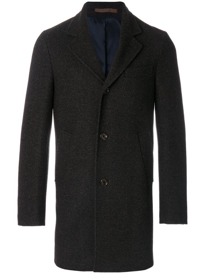 Eleventy Herringbone Coat - Grey