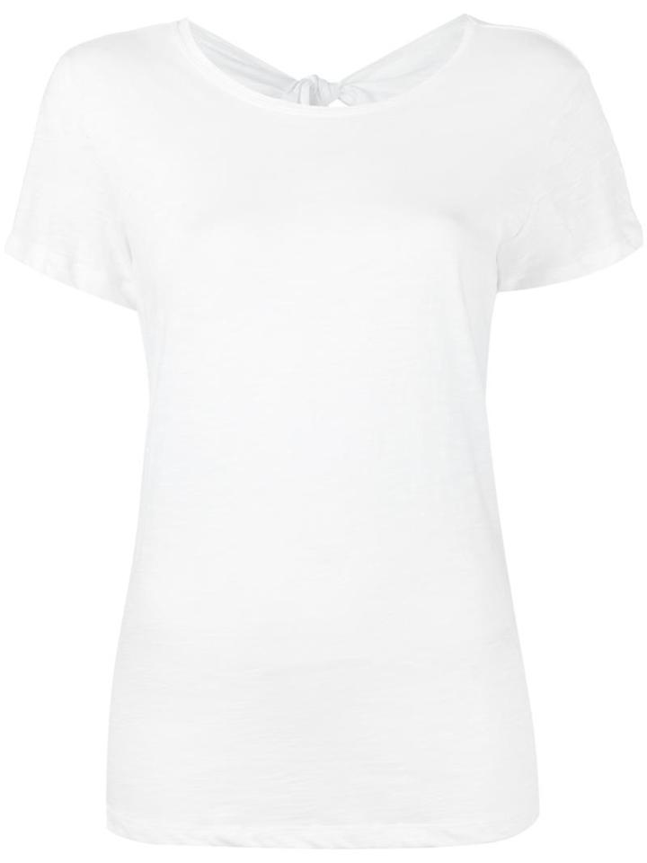Proenza Schouler Tie Back T-shirt, Women's, Size: Medium, White, Cotton