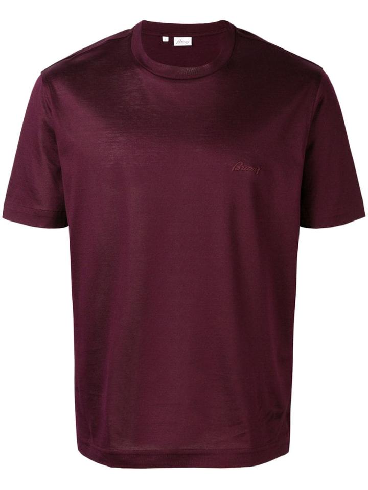 Brioni Crew Neck T-shirt - Red