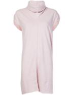 Rick Owens Drkshdw Turtleneck Dress, Women's, Size: Medium, Pink/purple, Cotton