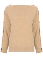 System Buttoned Long Sleeve Jumper - Brown