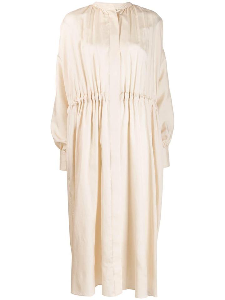 Joseph Loose Pleated Dress - Neutrals