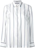 Brunello Cucinelli Striped Shirt, Women's, Size: Xl, White, Silk