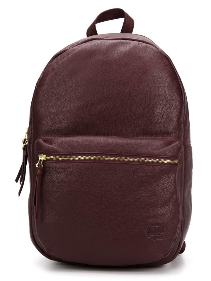 Herschel Supply Co. Leather Backpack, Red, Leather/nylon
