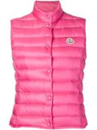 Moncler Liane Padded Gilet, Women's, Size: 0, Pink/purple, Polyamide/feather/goose Down