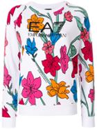 Ea7 Emporio Armani Floral Logo Sweatshirt - Multicolour