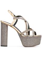 Jean-michel Cazabat Metallic Platform Sandals
