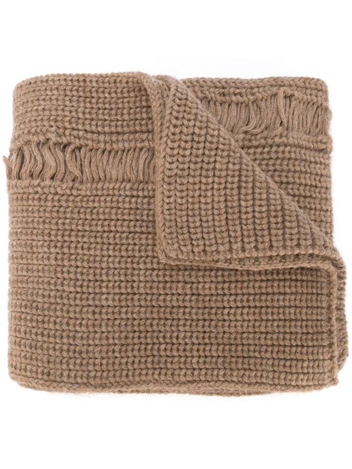 J.w. Anderson Distressed Knitted Scarf