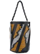 Proenza Schouler Striped Hex Tote Bag - Black