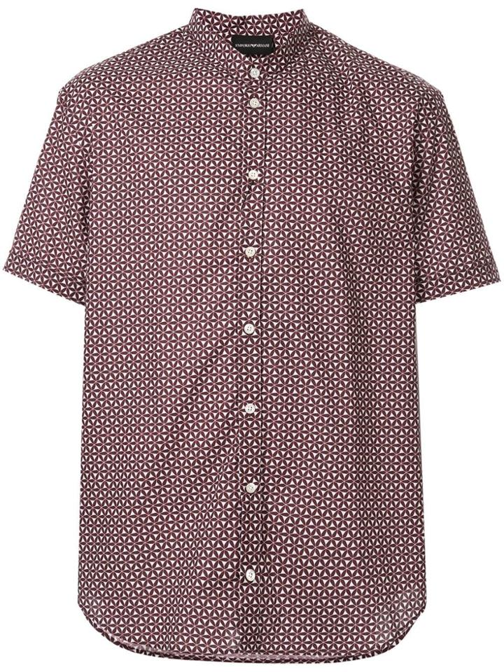 Emporio Armani Geometric Printed Shirt - Brown