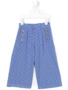 Douuod Kids - Soggetto Trousers - Kids - Cotton/polyester - 6 Yrs, Blue