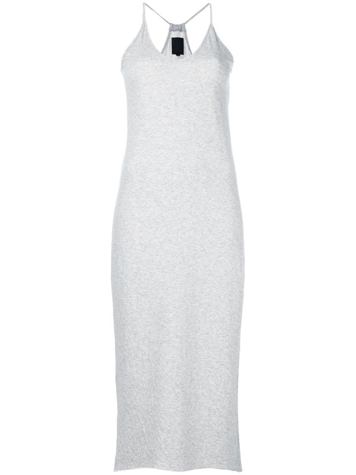 Thom Krom Plunge Neck Shift Dress - Grey