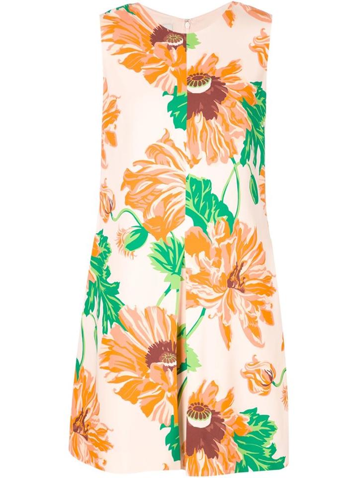 Stella Mccartney 'daisy' Floral Dress, Women's, Size: 42, Pink/purple, Viscose/spandex/elastane