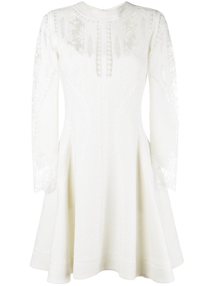Ermanno Scervino Midi Lace Dress - Nude & Neutrals