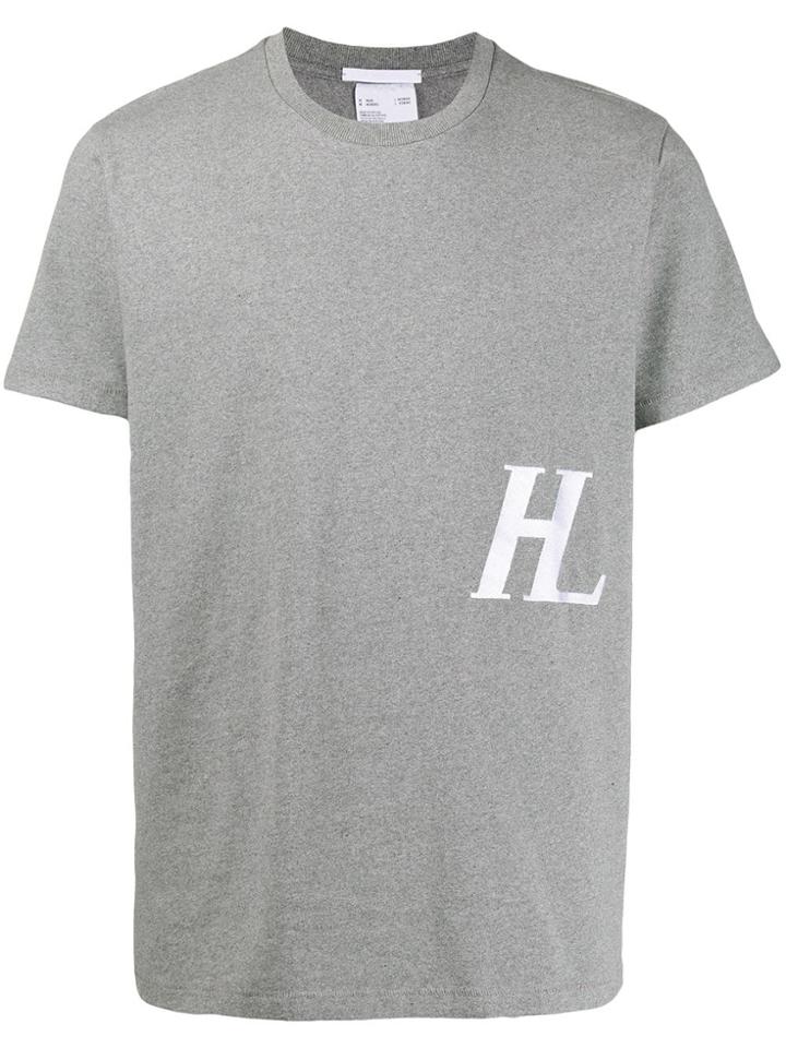 Helmut Lang Embroidered Logo T-shirt - Grey