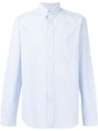Ami Alexandre Mattiussi Striped Shirt, Men's, Size: 40, Blue, Cotton