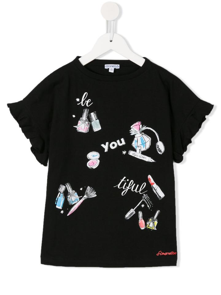 Simonetta Be-you-tiful T-shirt, Girl's, Size: 10 Yrs, Black