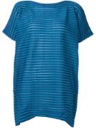 Issey Miyake Cauliflower Double Stripe Pleats T-shirt