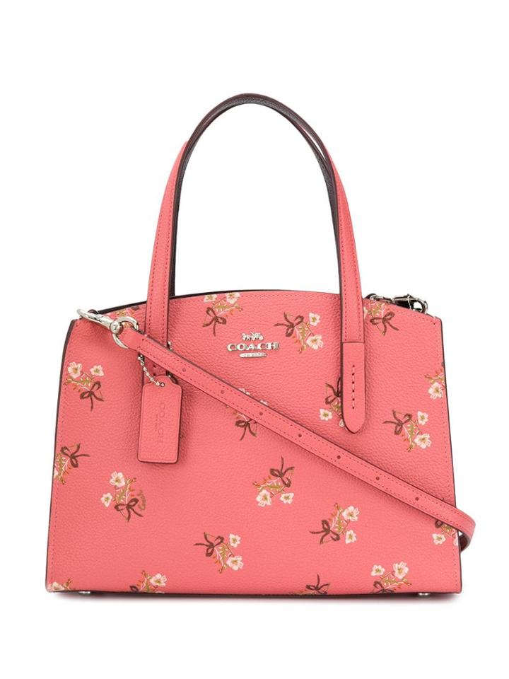 Coach Floral Print Tote - Pink