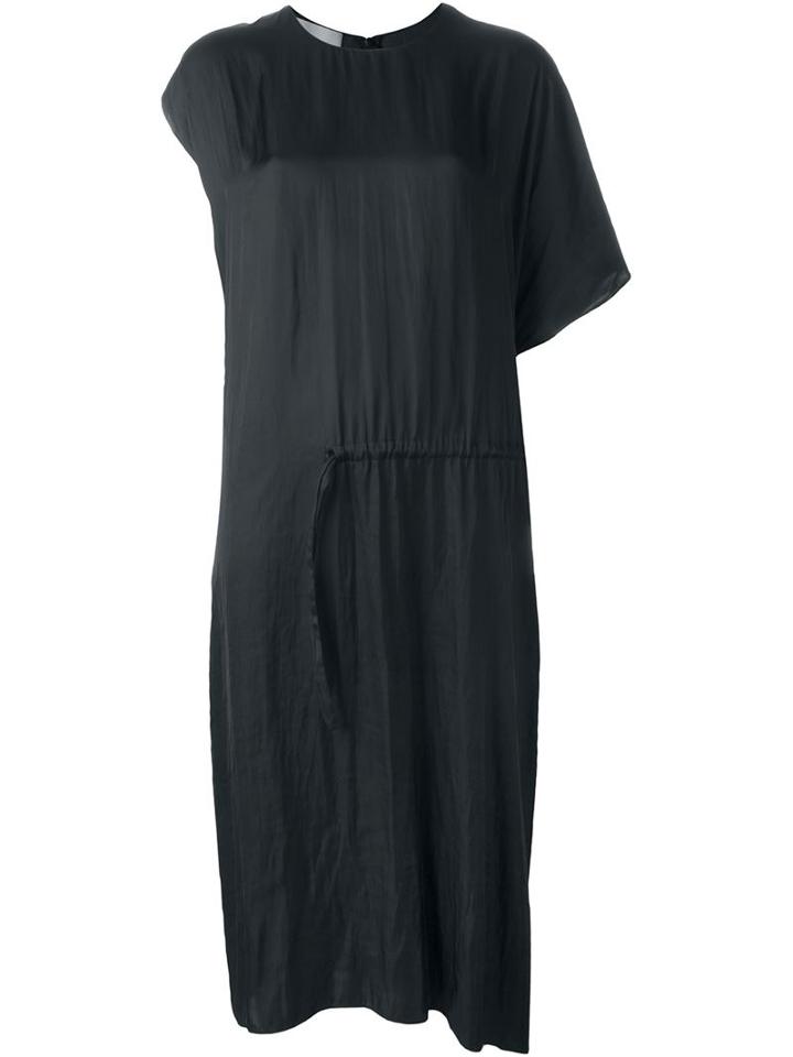Cédric Charlier Asymmetric Drawstring Dress