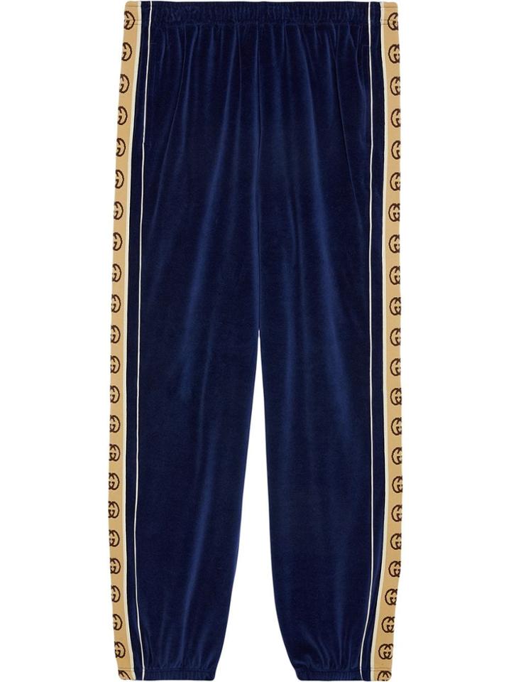 Gucci Loose Chenille Jogging Pant - Blue