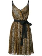 Dolce & Gabbana Vintage Wrapped Leopard Dress - Brown