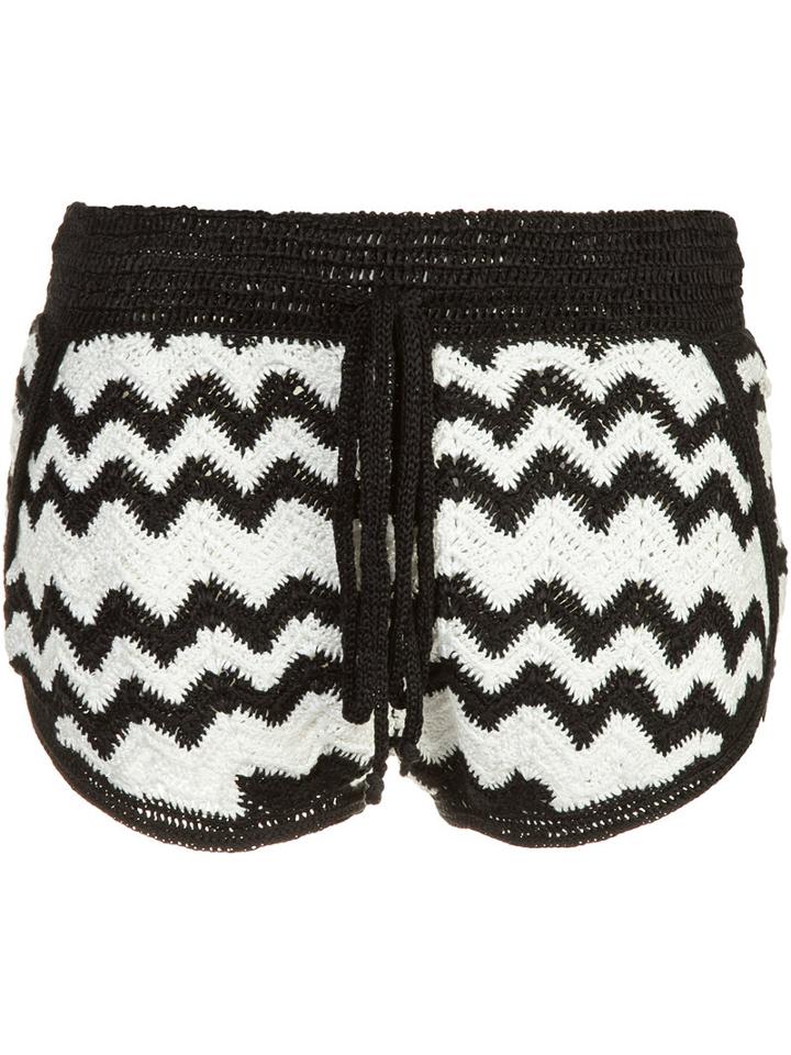 Spencer Vladimir Wave Shorts, Women's, Size: Small, Black, Silk